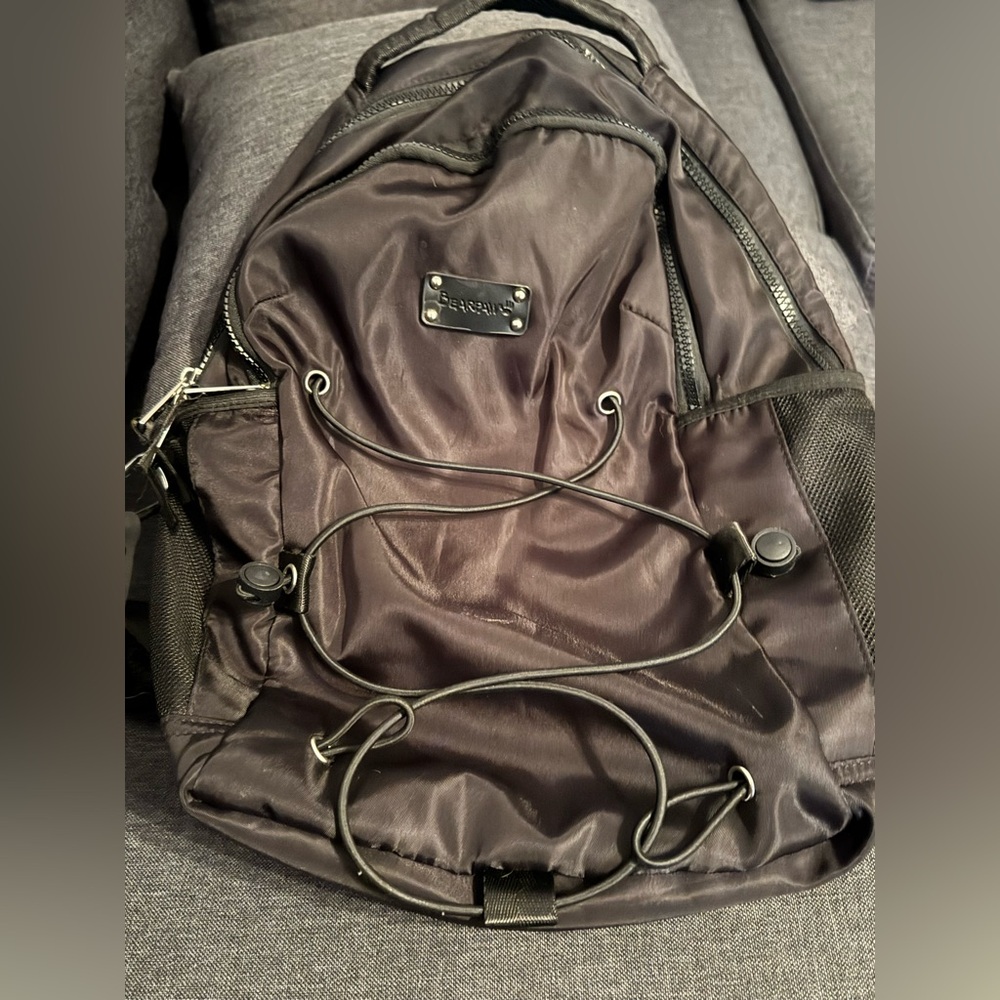 BearPaw Black Backpack with Durable Design